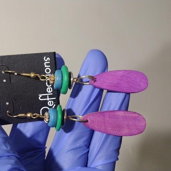 Women's Stunning Gold-Tone Colorful Beaded Drop Dangle Earrings, 3.25-inch - Picture 4 of 6